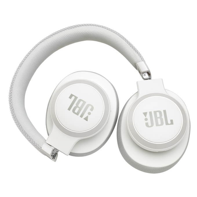JBL Live 650BTNC - White - Wireless Over-Ear Noise-Cancelling Headphones - Detailshot 5 image number null